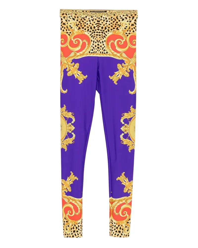 Versace Leggings mit Print - Gelb Gelb