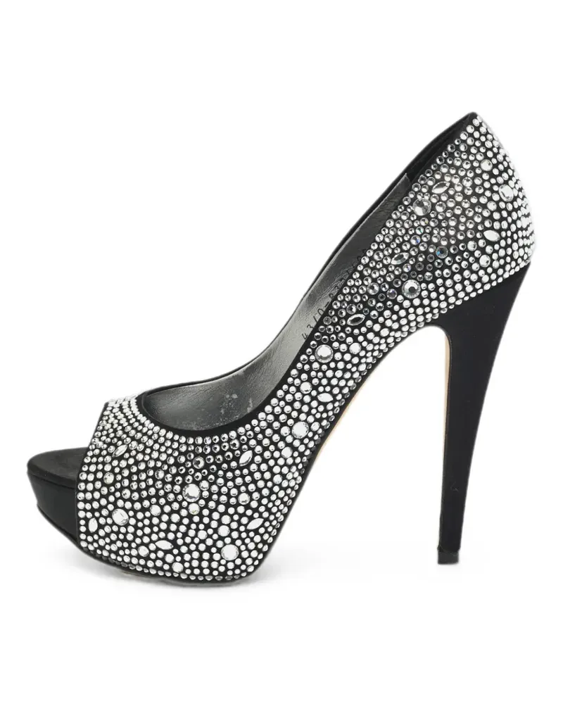Gina crystal-embellished pumps - Silber Silber