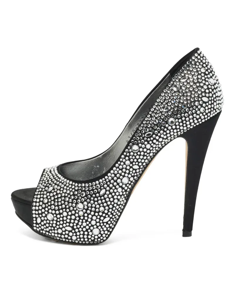 Gina crystal-embellished pumps - Silber Silber