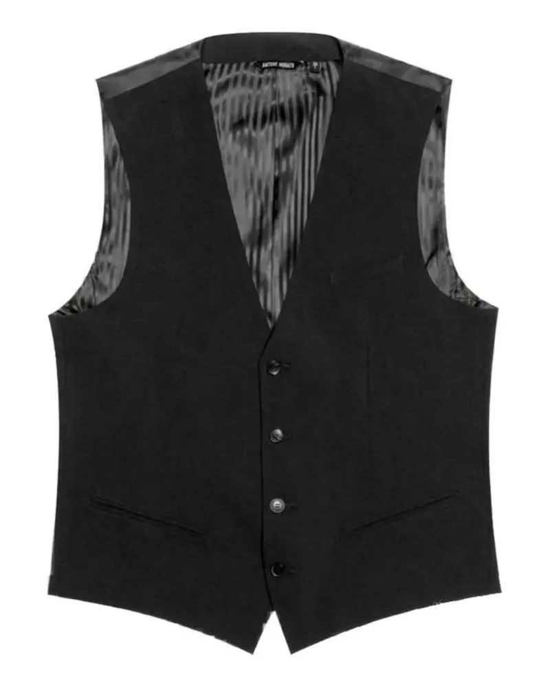 Antony Morato tailored V-neck waistcoat - Schwarz Schwarz