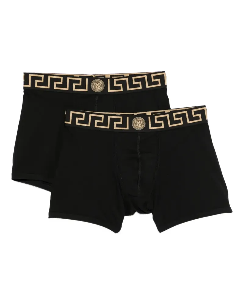 Versace Greca Medusa briefs (set of two) - Schwarz Schwarz