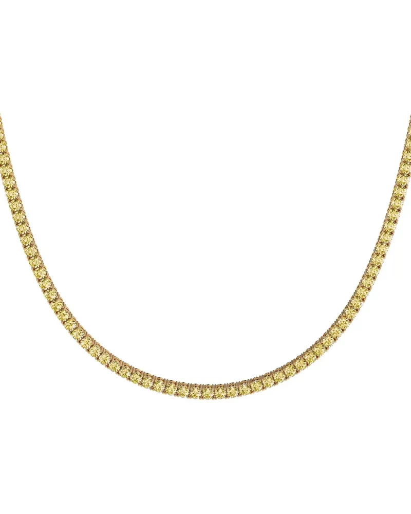 VEYNOU Elara Tennis-Halskette aus 18kt recyceltem Gelbgold mit Diamant Gelb