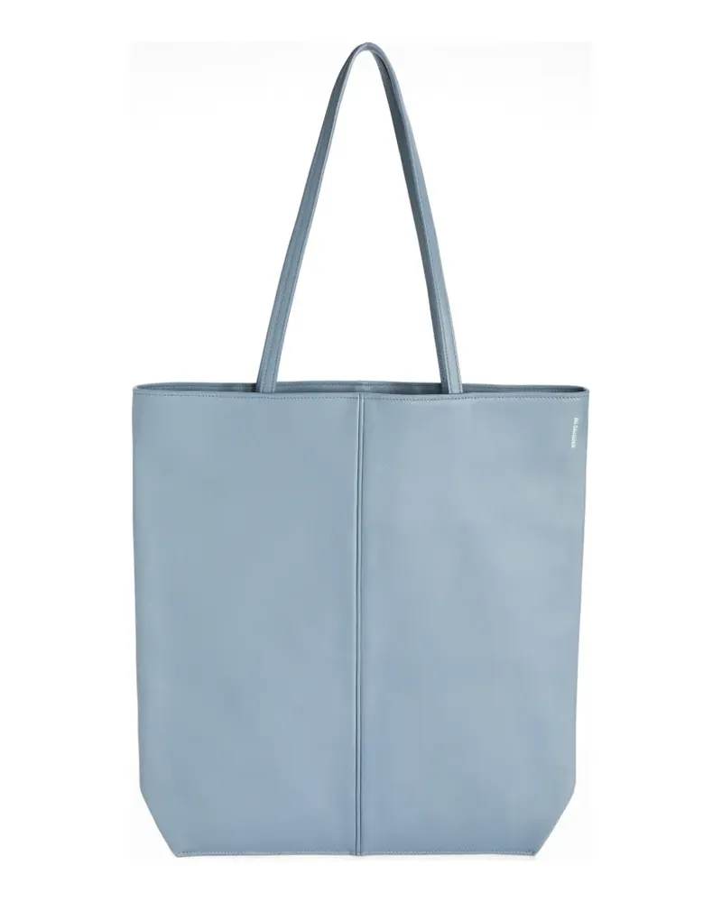 Jil Sander Linea Tote Bag mit Paspeln - Blau Blau