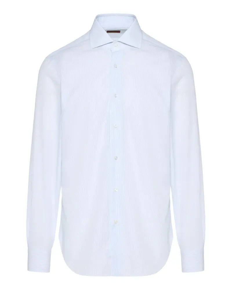 BARBA striped shirt - Blau Blau