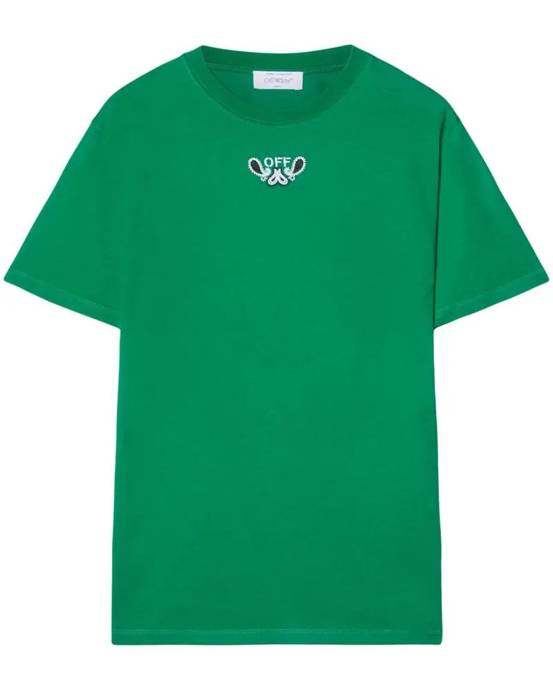 OFF-WHITE Arrows T-Shirt mit Bandana-Print - Grün Grün