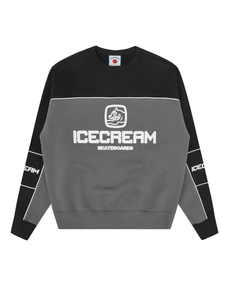 ICECREAM logo-print panelled sweater - Grau Grau