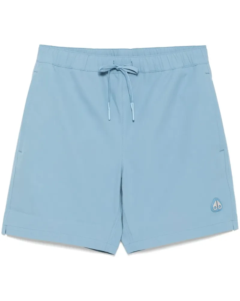 Moose Knuckles Badeshorts mit Logo - Blau Blau