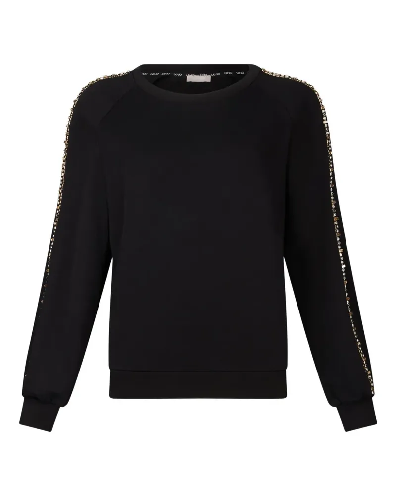 Liu Jo Sweatshirt mit Strass - Schwarz Schwarz