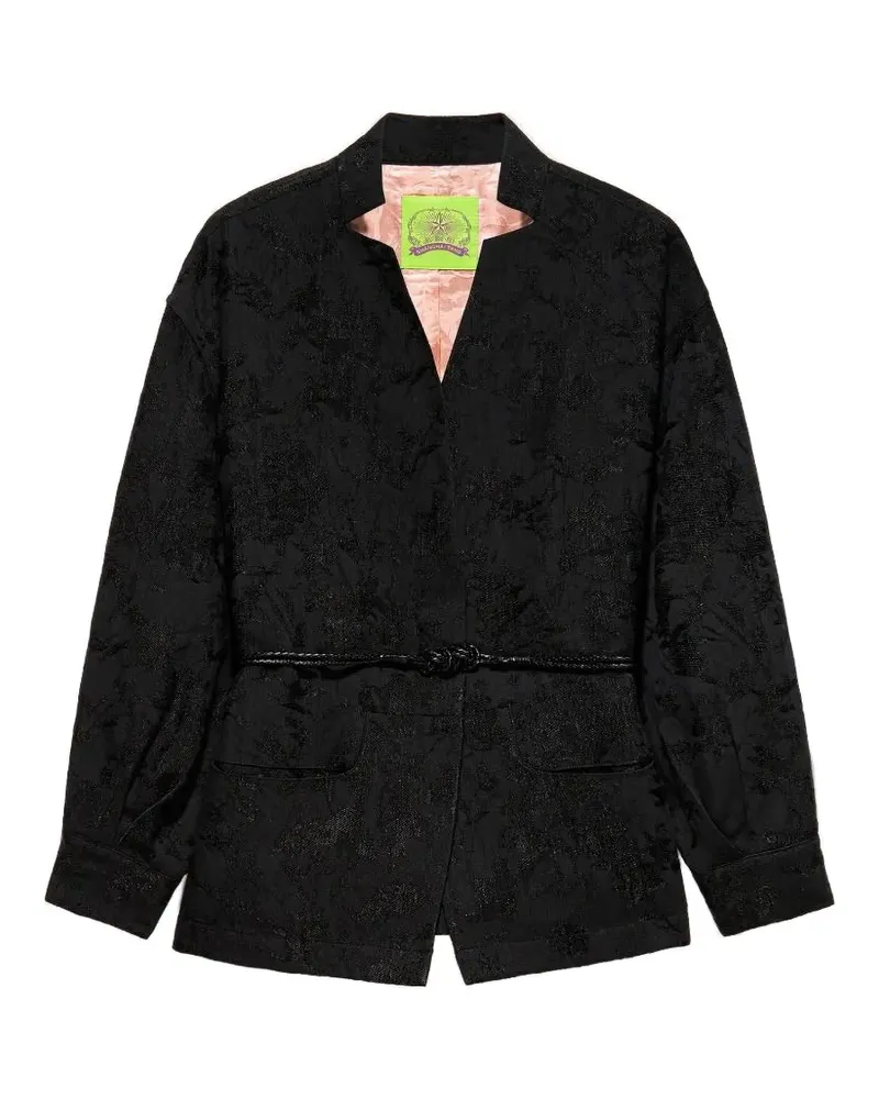 Shanghai Tang Tang Jacke mit Knoten - Schwarz Schwarz