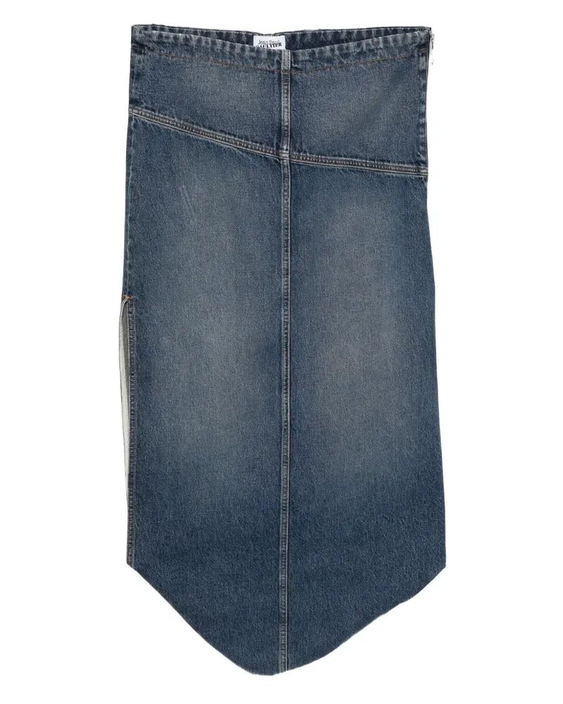 Jean Paul Gaultier Jeansrock mit Reißverschluss - Blau Blau