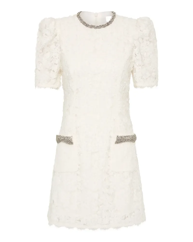 Rebecca Vallance Dillon Minikleid mit Spitze - Weiß Weiß