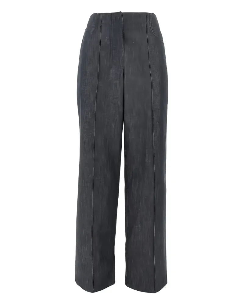 Fendi logo-patch jeans - Grau Grau