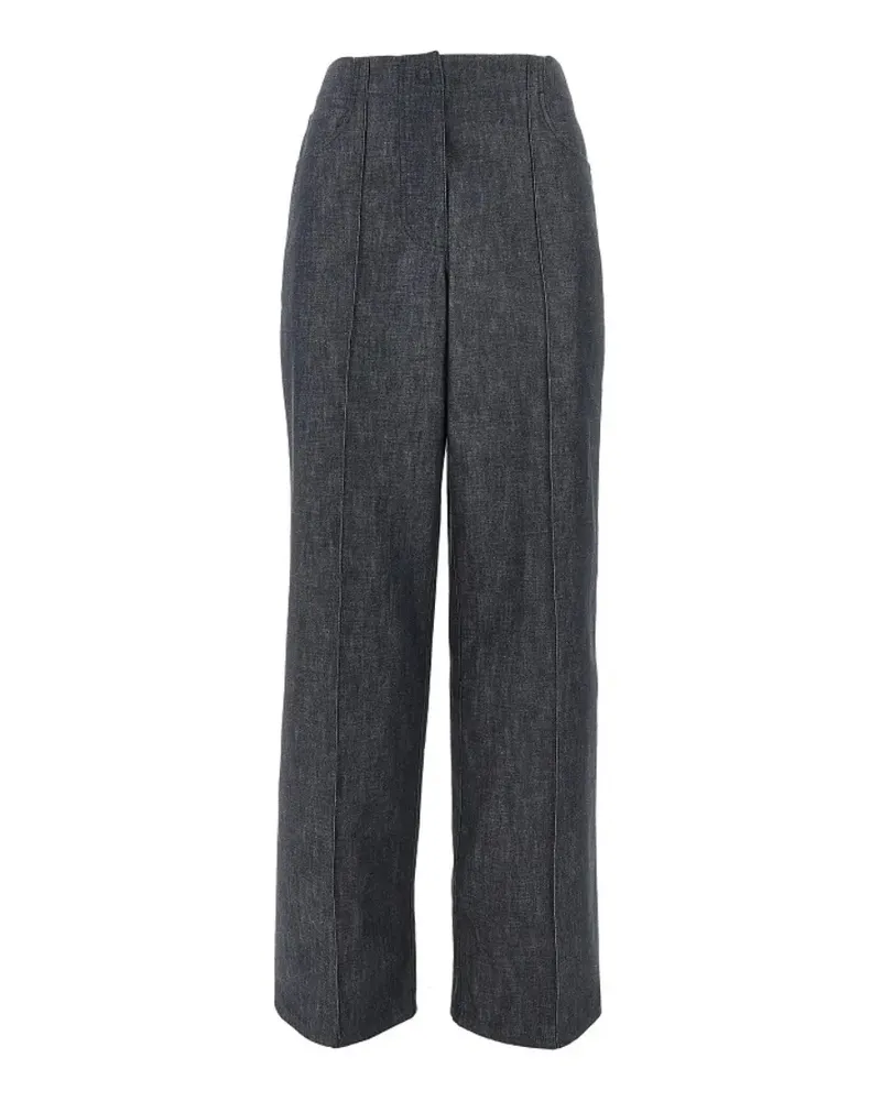 Fendi Jeans mit Logo-Patch - Grau Grau