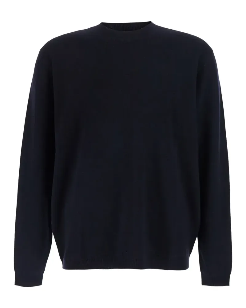 Low Brand Feinstrick-Pullover aus Merinowolle - Blau Blau