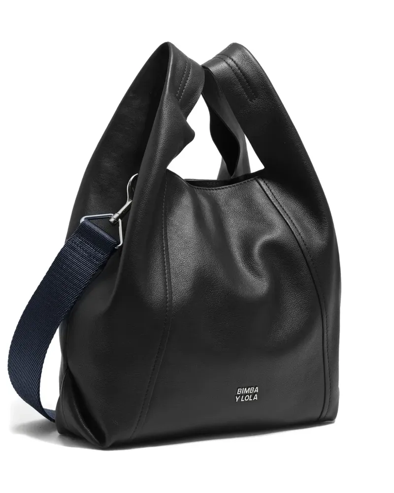 BIMBA Y LOLA Mittelgroße Paper Tote Bag - Schwarz Schwarz
