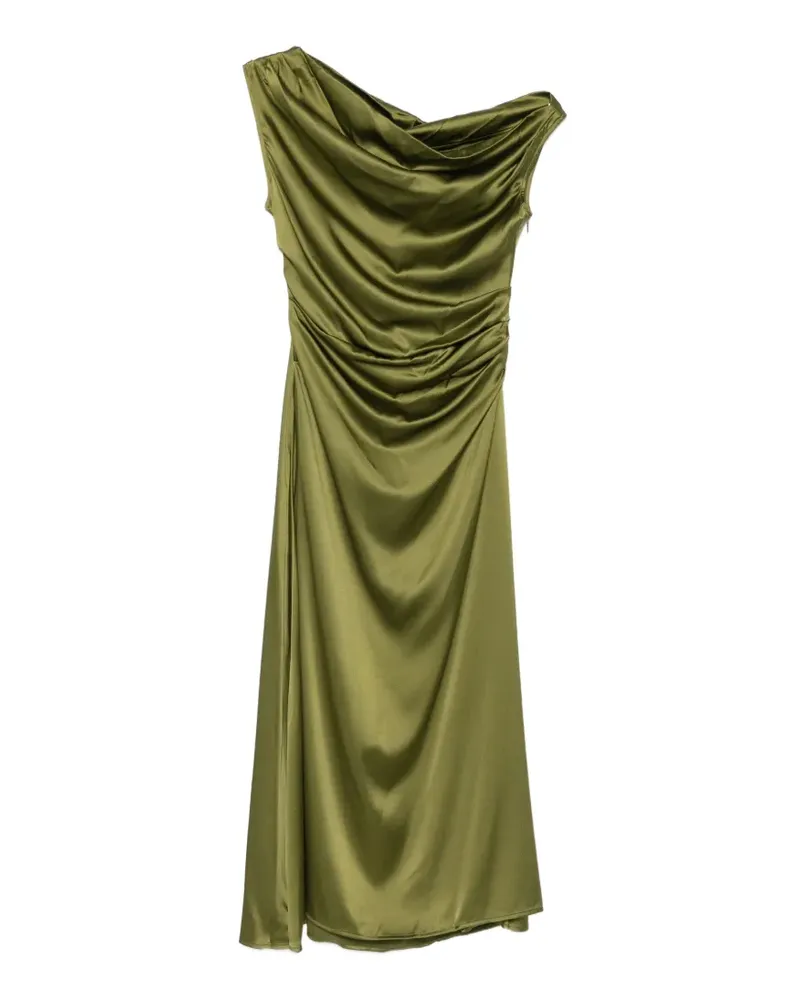 STAUD Schulterfreies Phare Kleid mit Drapierung - Grün Grün