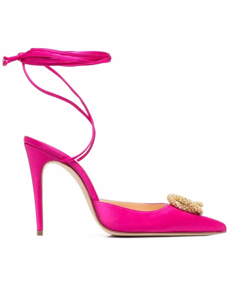 Magda Butrym Spitze Pumps 110mm Rosa