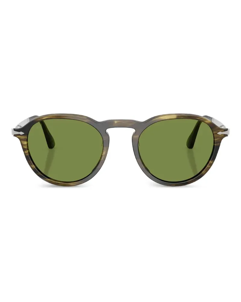Persol Sonnenbrille mit rundem Gestell - Braun Braun
