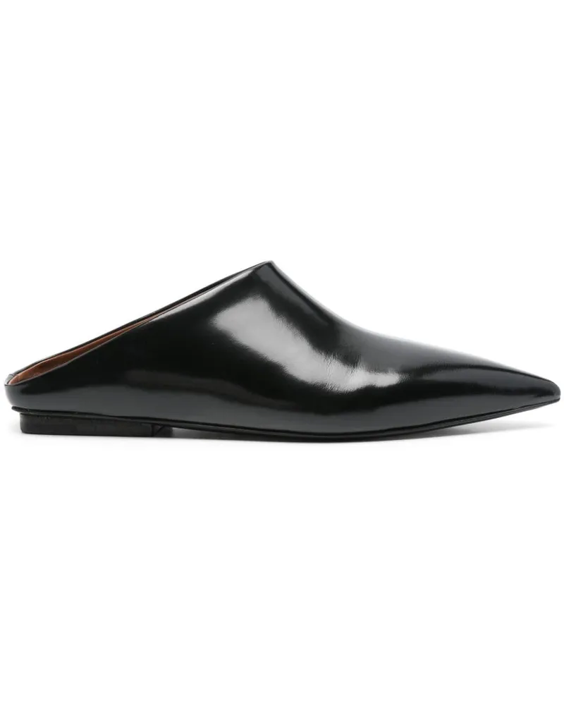 Marsèll Spitze Mules - Schwarz Schwarz