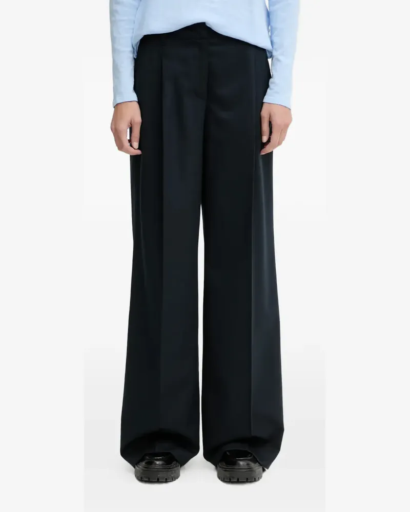 Marc O'Polo pleated wide-leg trousers - Blau Blau