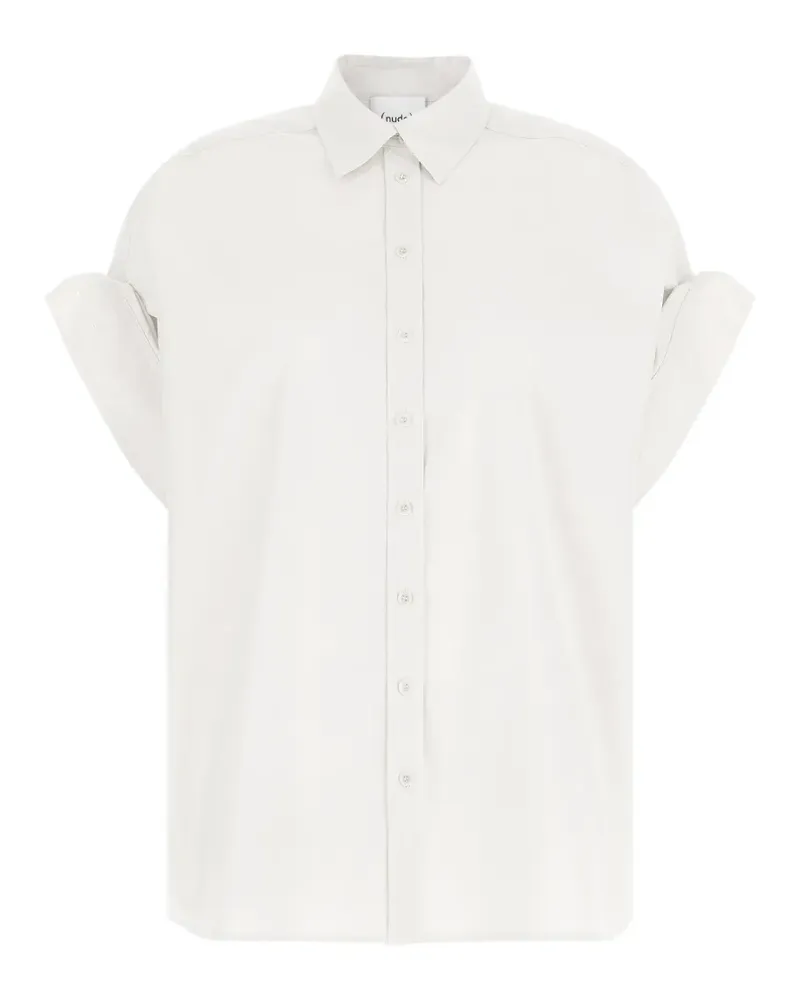 NUDE poplin cotton shirt - Weiß Weiß