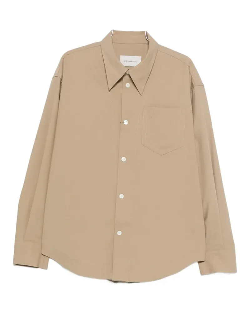 AMI Paris pocket shirt - Nude Nude