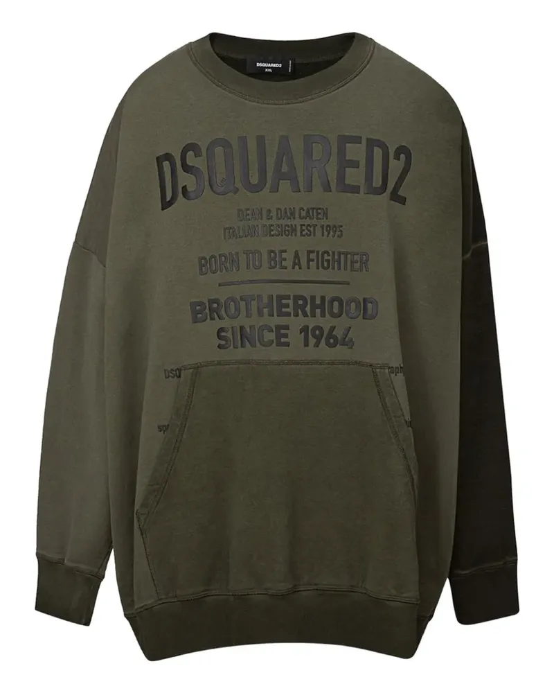 Dsquared2 graphic-print oversized sweatshirt - Grün Grün