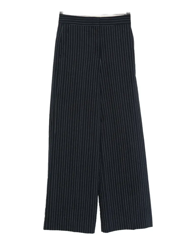 ODEEH pinstripe wide-leg trousers - Blau Blau