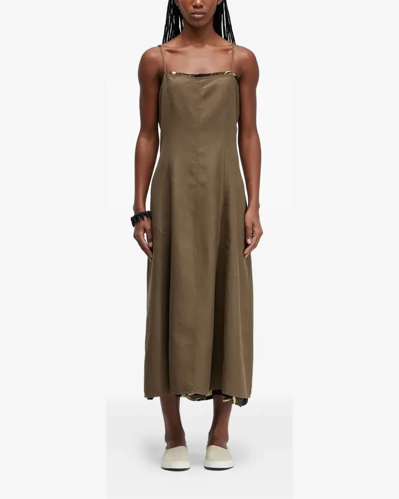 Osklen Kleid mit Blumenträgern - Braun Braun