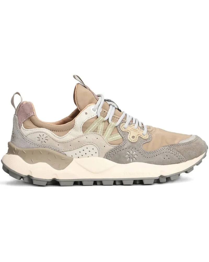 Flower MOUNTAIN Sneakers mit Blumenapplikation - Nude Nude