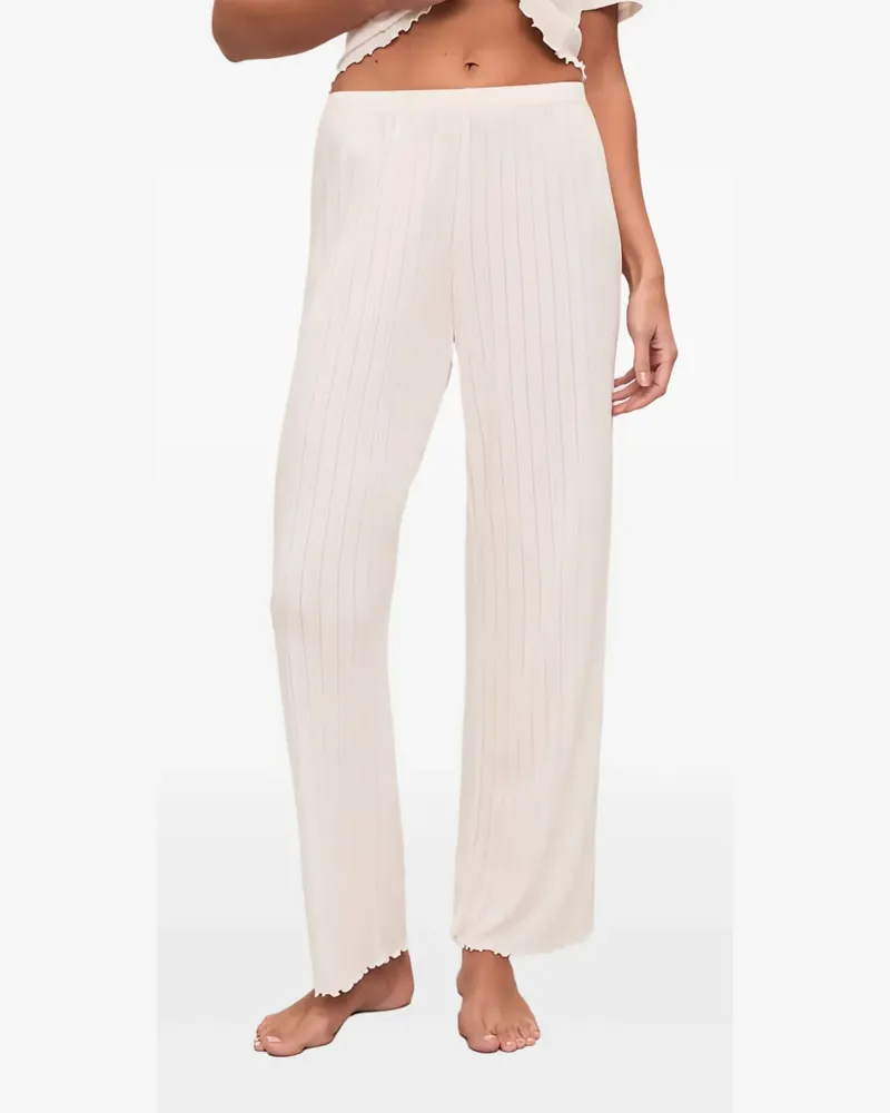 Eberjey Gisele Pyjama-Hose mit Rüschen - Nude Nude