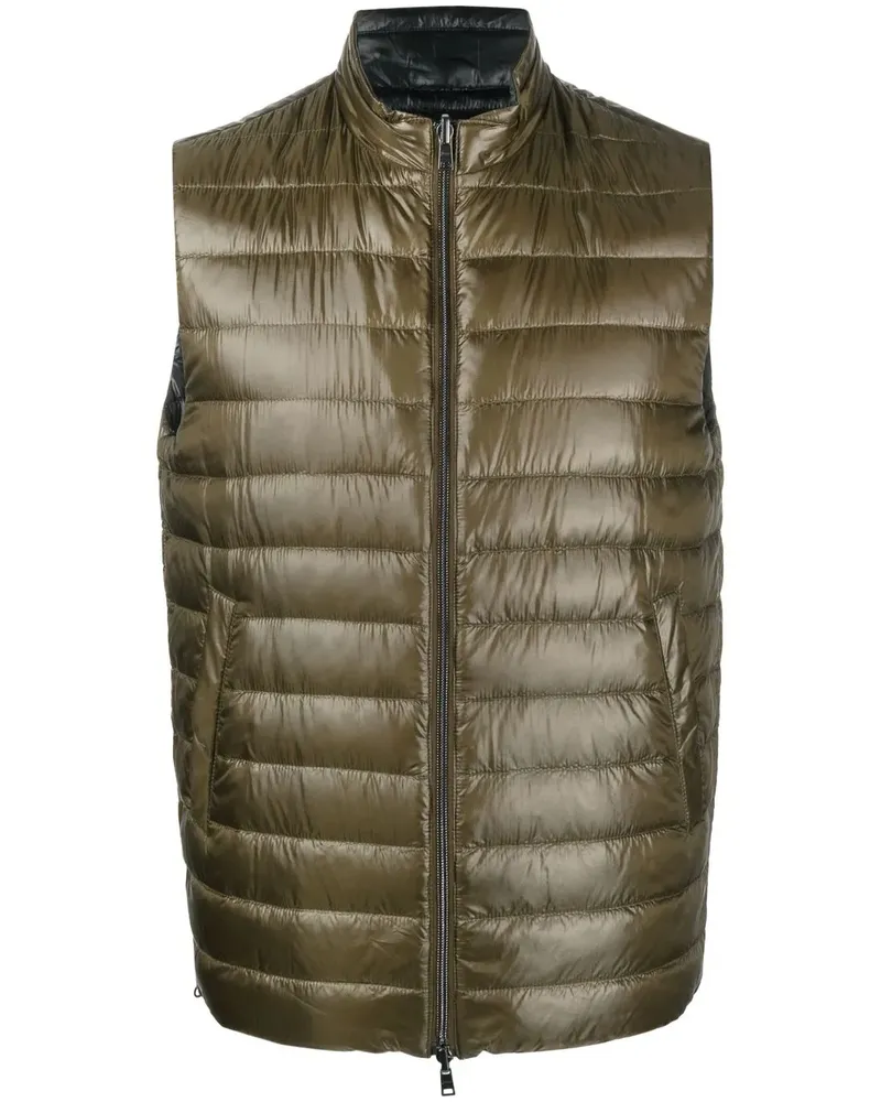 Herno Wendbare Daunenweste - Grün Grün