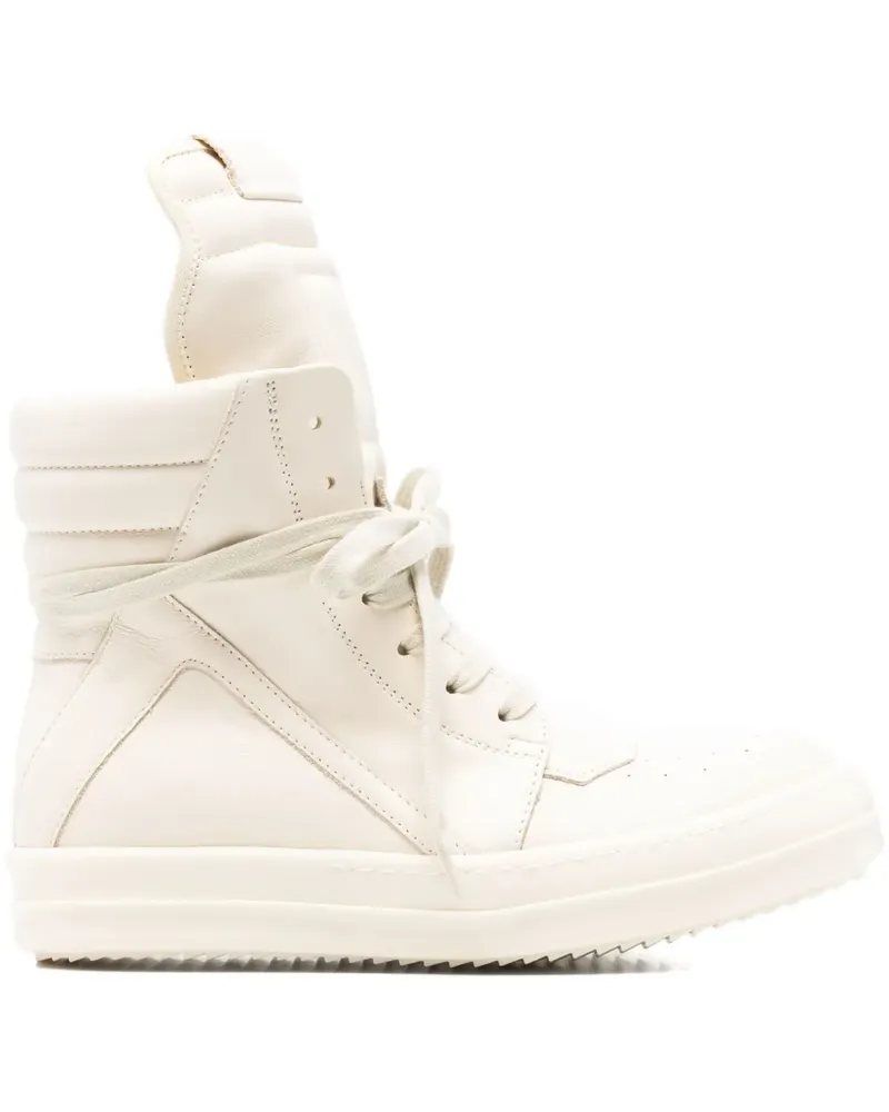 Rick Owens lace-up zip-fastening sneakers - Nude Nude