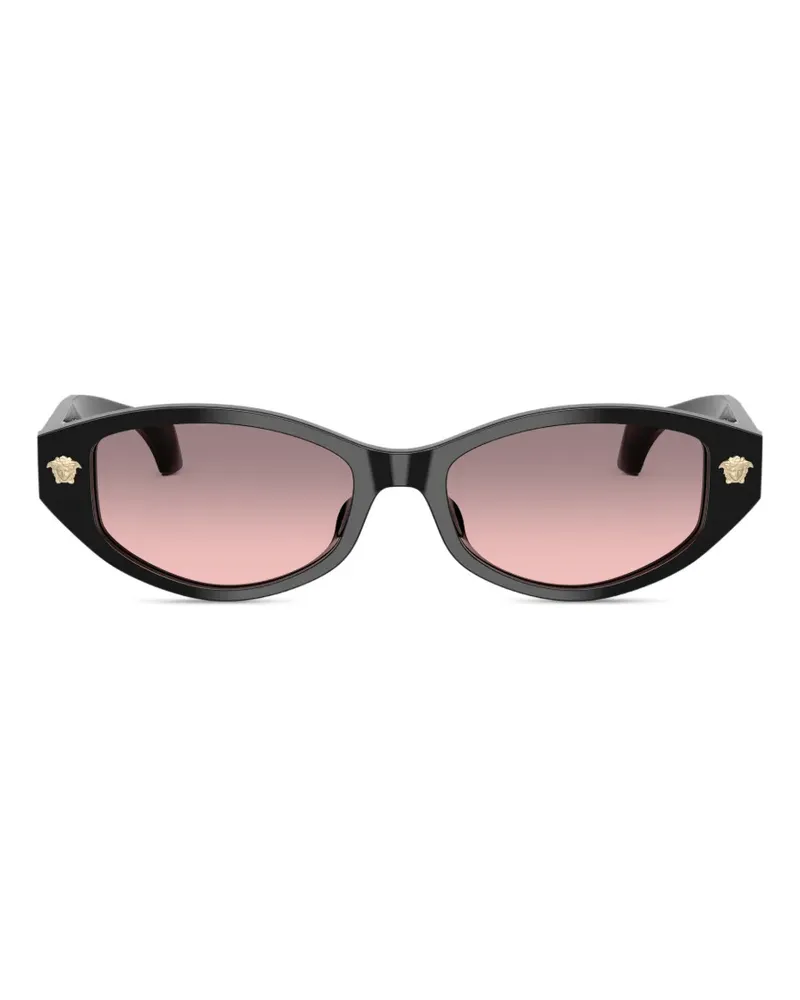 Versace medusa geometric sunglasses - Schwarz Schwarz