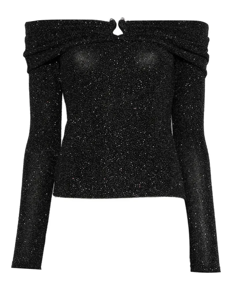 ba&sh off-shoulder gathered top - Schwarz Schwarz