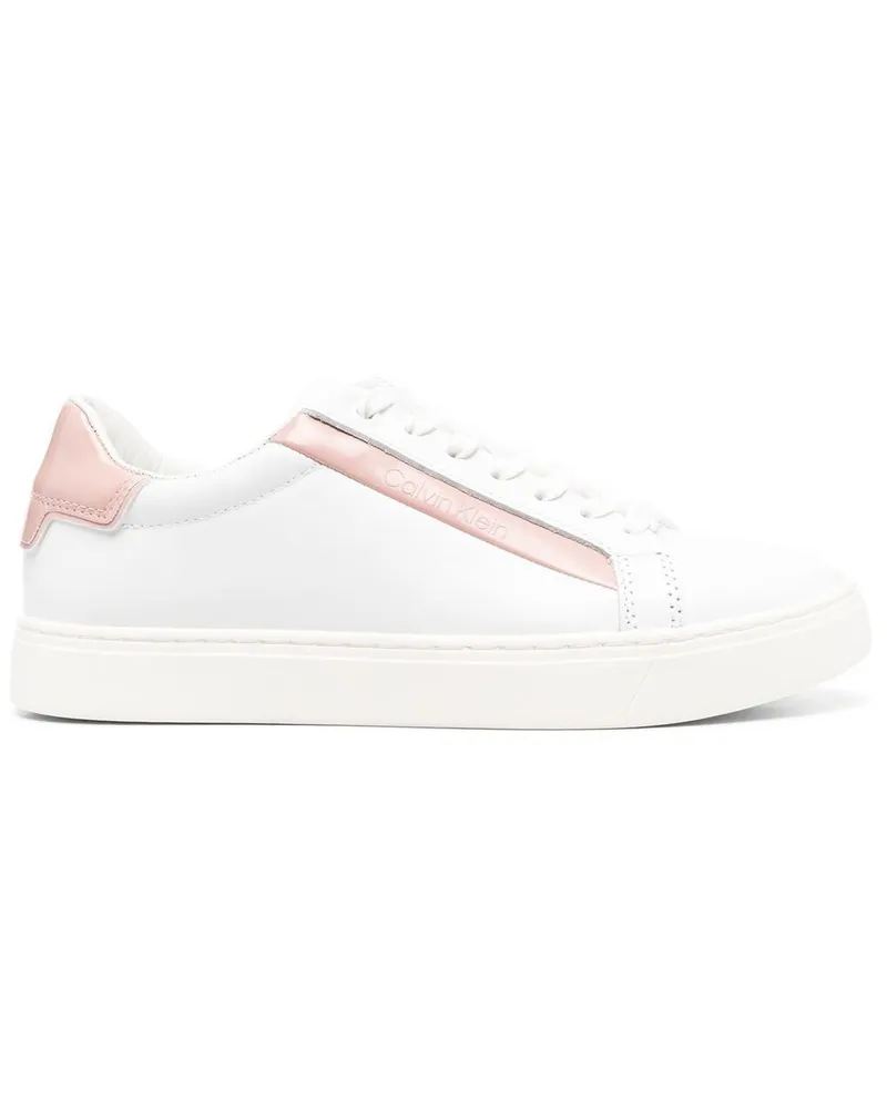Calvin Klein Zweifarbige Sneakers - Weiß Weiß