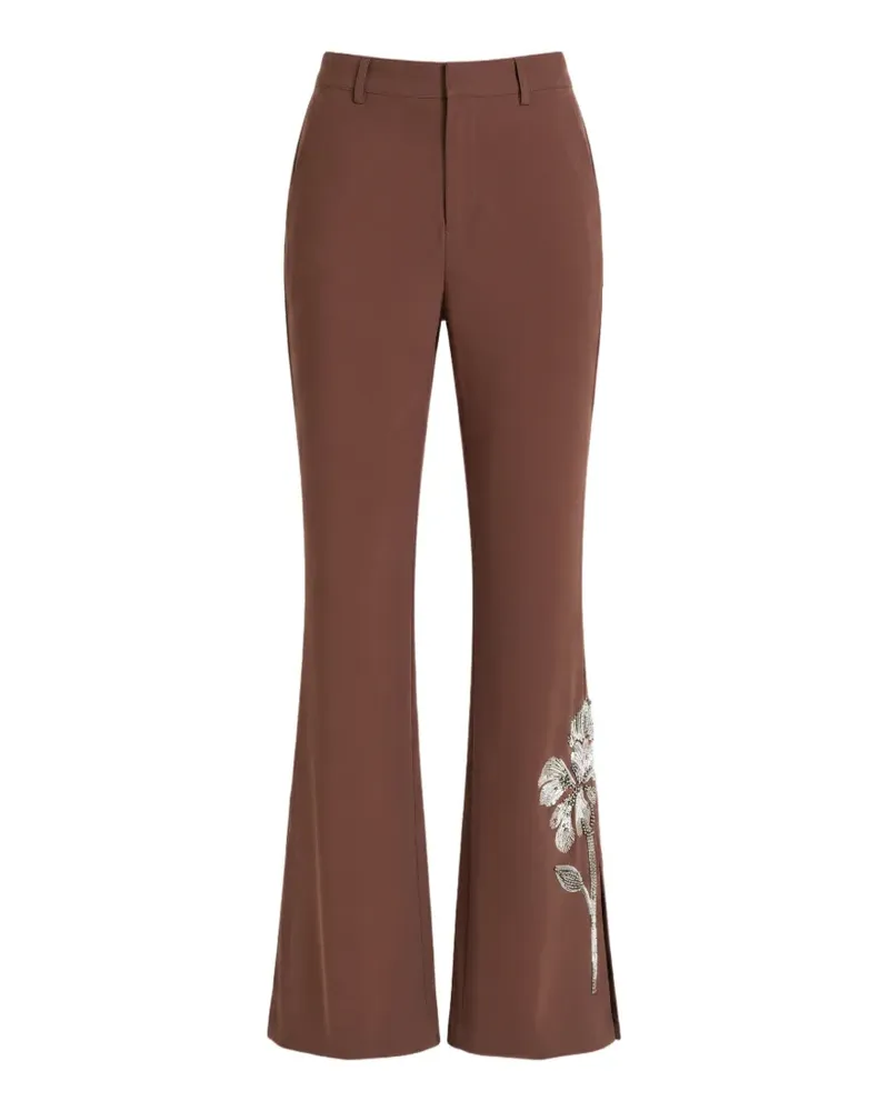 Cinq à Sept Gilded Peony Jaxyn flared trousers - Braun Braun