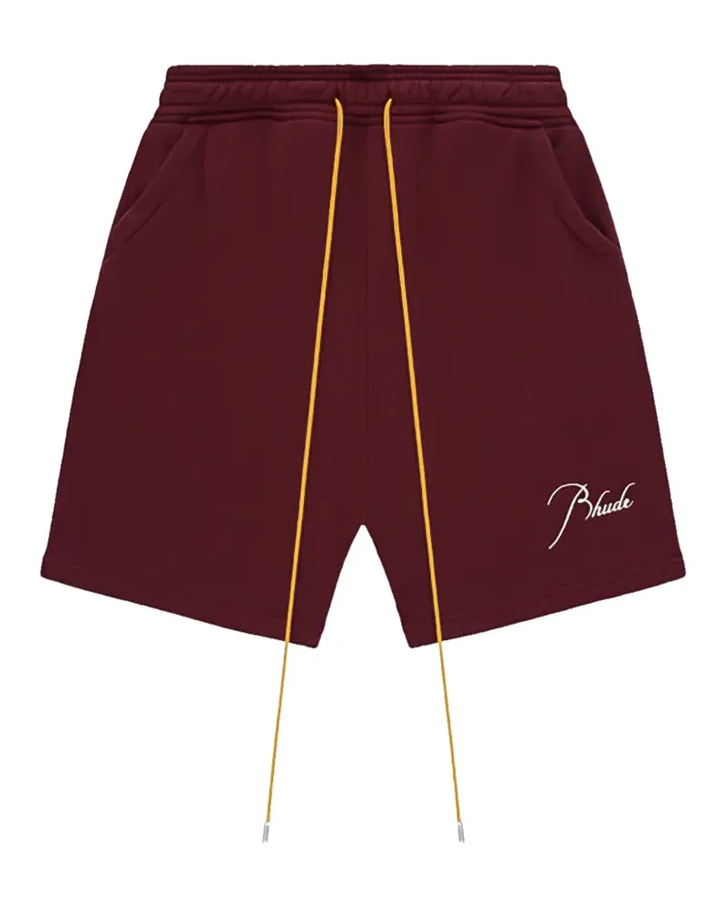 RHUDE Joggingshorts mit Logo-Stickerei - Rot Rot