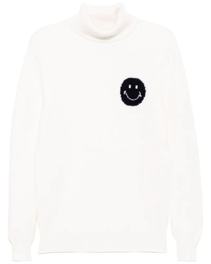 Joshua Sanders Fisherman Smile Rollkragenpullover - Weiß Weiß