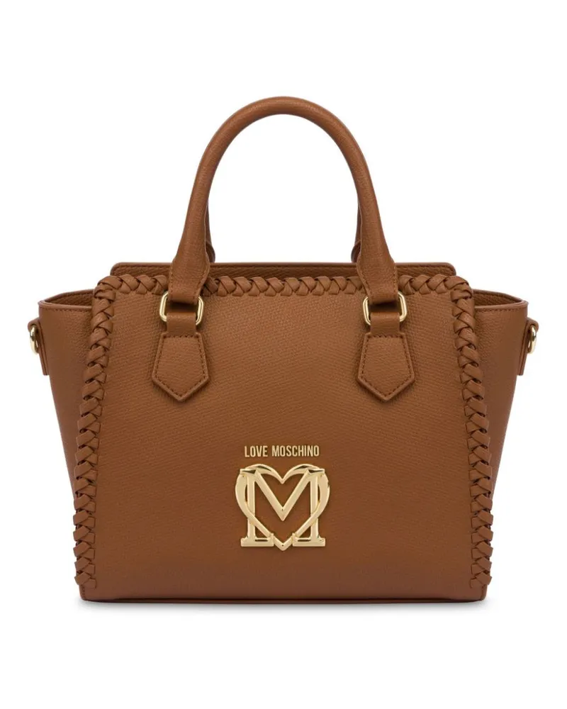 Moschino Tote Bag mit Logo - Braun Braun