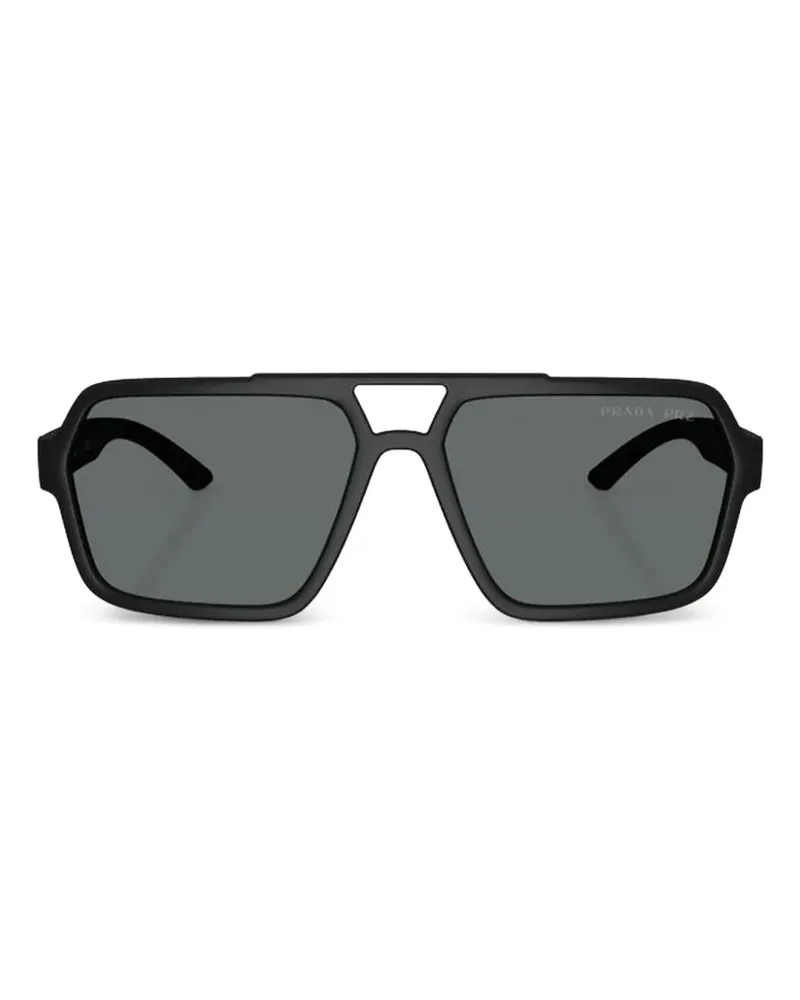 Prada geometric-frame sunglasses - Schwarz Schwarz