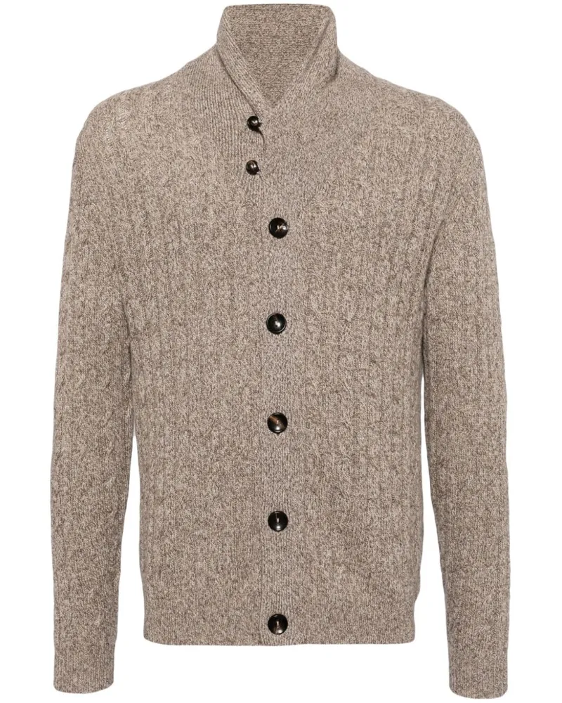 N.Peal Garrick Shawl Cardigan aus Kaschmir - Nude Nude