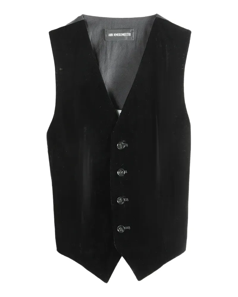Ann Demeulemeester Stanse waistcoat - Schwarz Schwarz