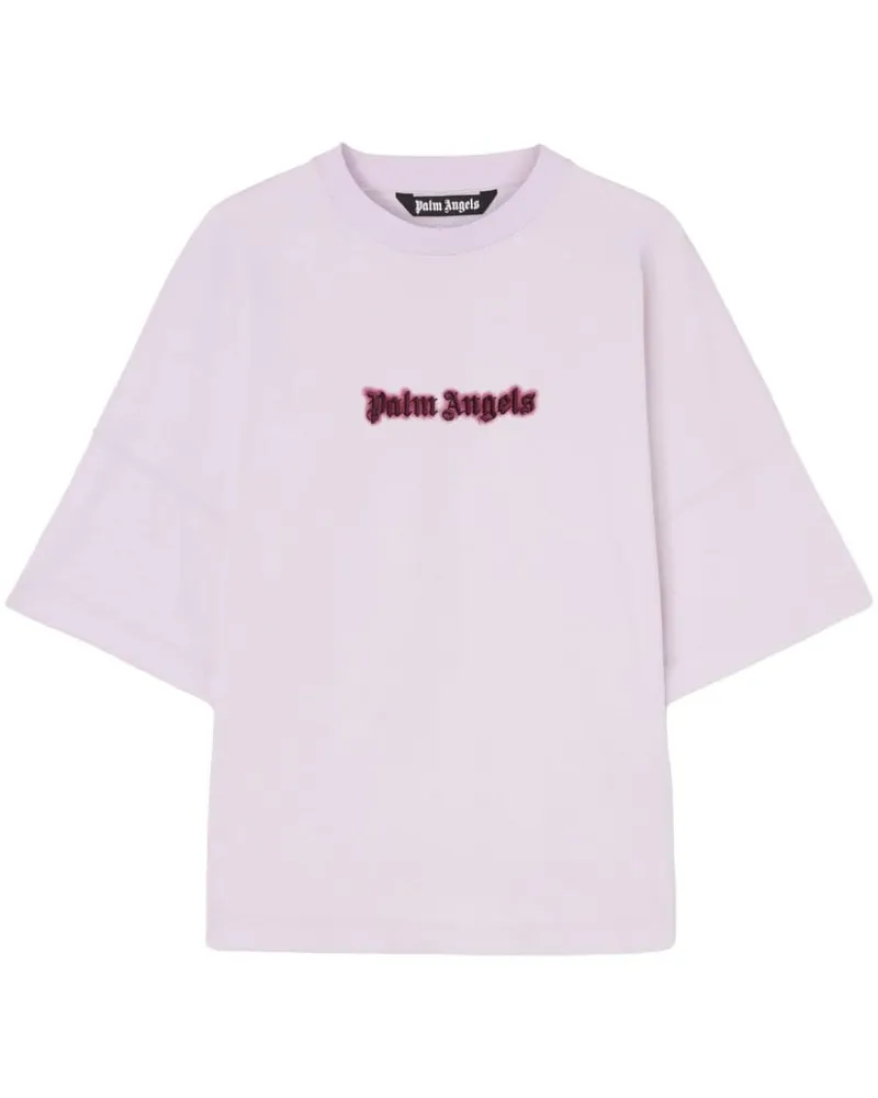 Palm Angels T-Shirt mit tiefen Schultern - Violett Violett