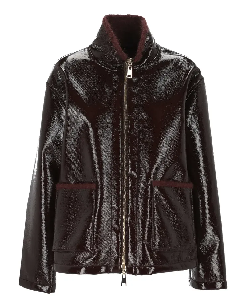 Lorena Antoniazzi zip trimmed jacket - Braun Braun