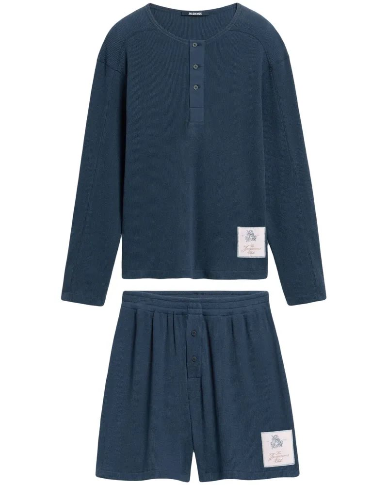 Jacquemus Playsuit aus Baumwolle - Blau Blau
