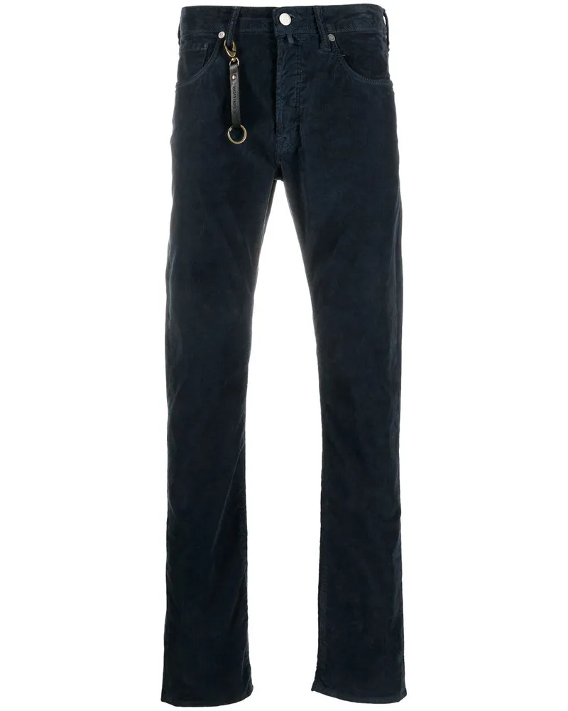 Incotex Klassische Straight-Leg-Jeans Blau