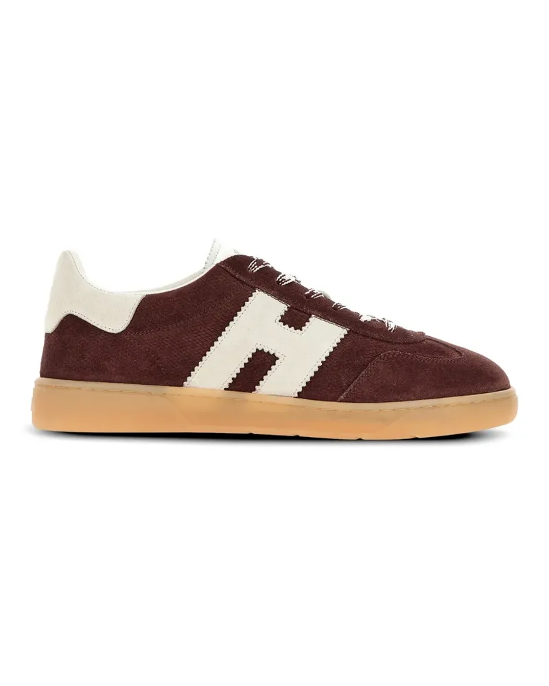 Hogan Sneakers mit Logo-Applikation - Braun Braun