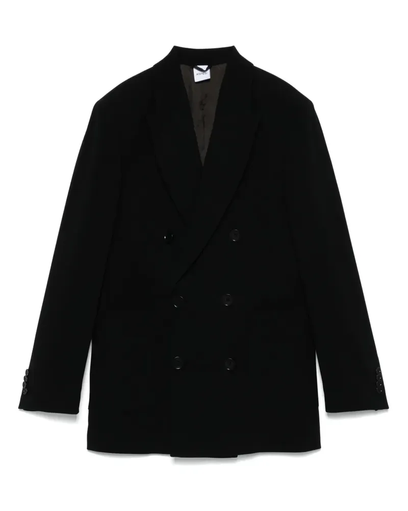 ASPESI Doppelreihiger Blazer - Schwarz Schwarz