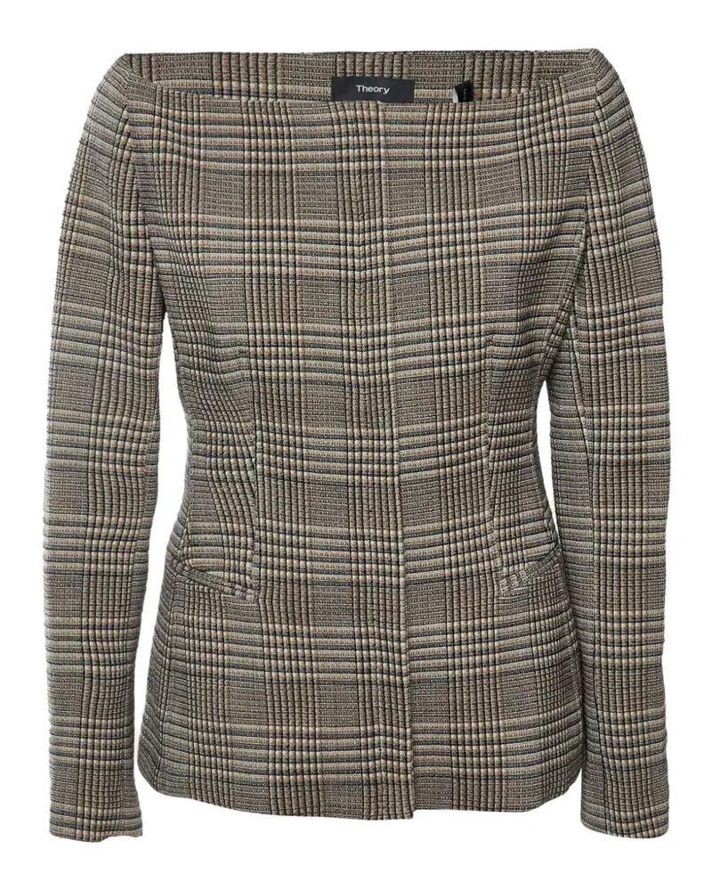 Theory Schulterfreie Hadfield Jacke - Braun Braun